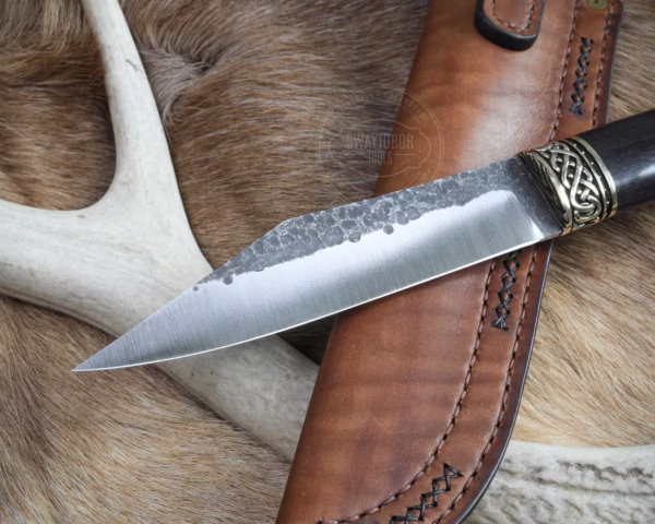 Handmade Viking Scramasax Knife – Authentic Scandinavian Seax Blade | High Carbon Steel | Norse Knife Gift for Men | Cross Miles Viking Seax - Image 5