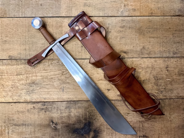 Cleaver Falchion - 13thC to 14thC Reproduction Medieval Sword - Image 5
